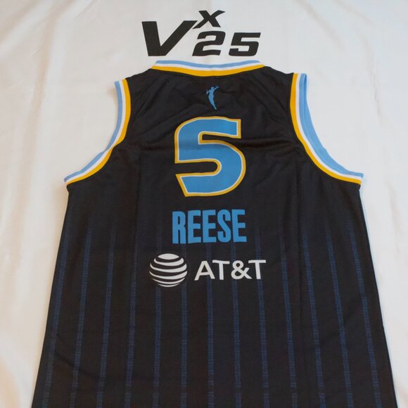 Men's WNBA Nike Chicago Sky Angel Reese 5 Rebel Edition Black Jersey Size Large - Picture 4 of 5